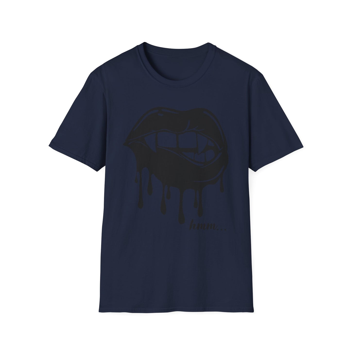 Edgy Graphic Unisex T-Shirt - Dripping Mouth Design, Cool Tee, Trendy Shirt, Hipster Top, Streetwear, Alternative Fashion, Holiday Gift