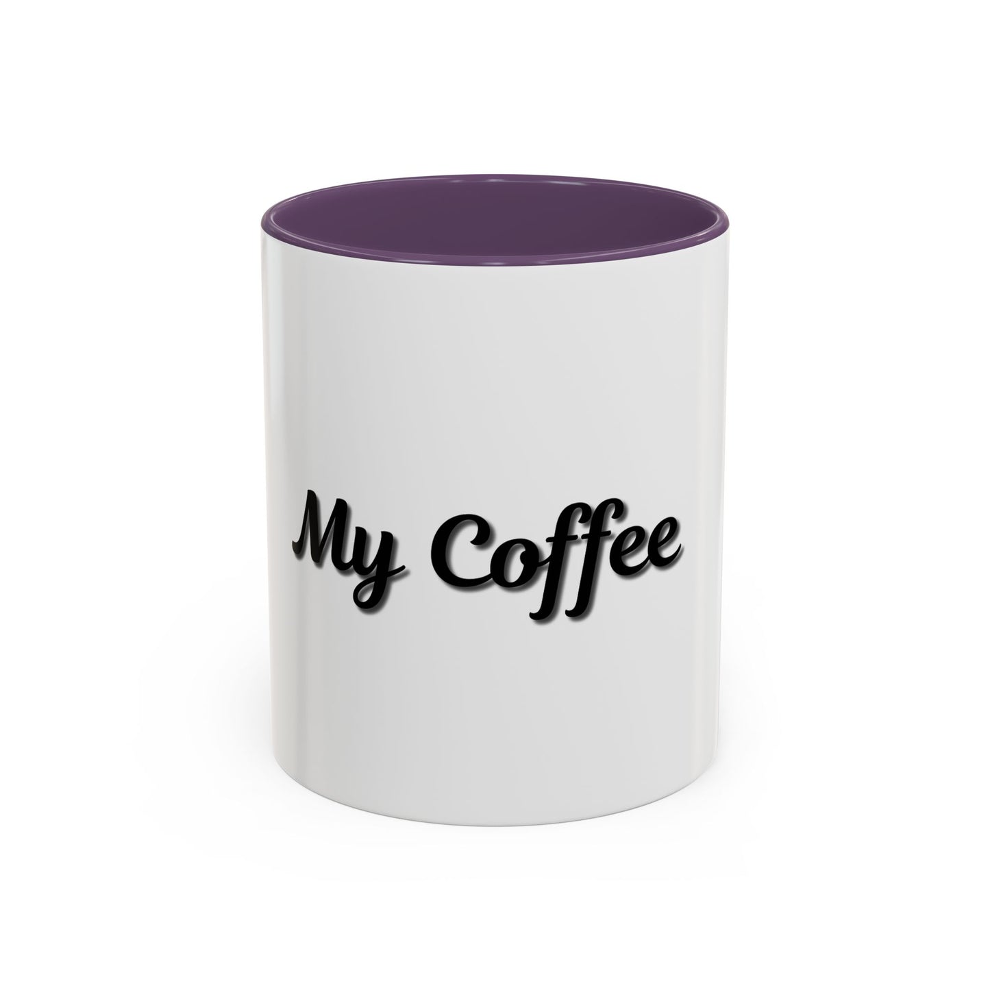 Personalized My Coffee Accent Mug - 11oz & 15oz Coffee Cups for Coffee Lovers - TRV