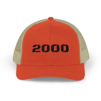 2000 Vintage Snapback Trucker Cap, Retro Baseball Hat, Birthday Gift, Stylish Outdoors Hat, 90s Nostalgia Cap - TRV