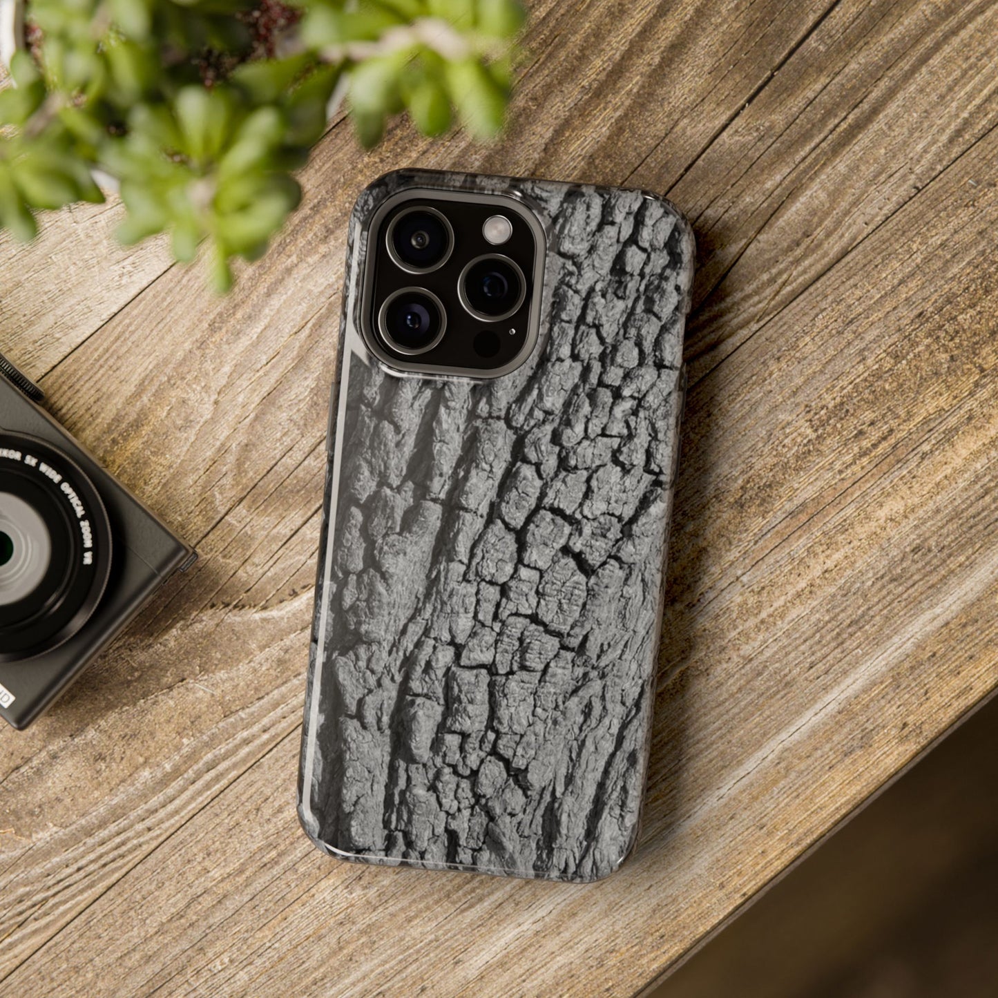 Bark Texture Magnetic Impact Phone Case