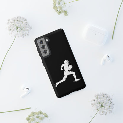 Football Player Phone Case, Tough Cases, Sports Phone Cover, Gift for Athletes, iPhone & Samsung Accessories, Running Player Design - TRV