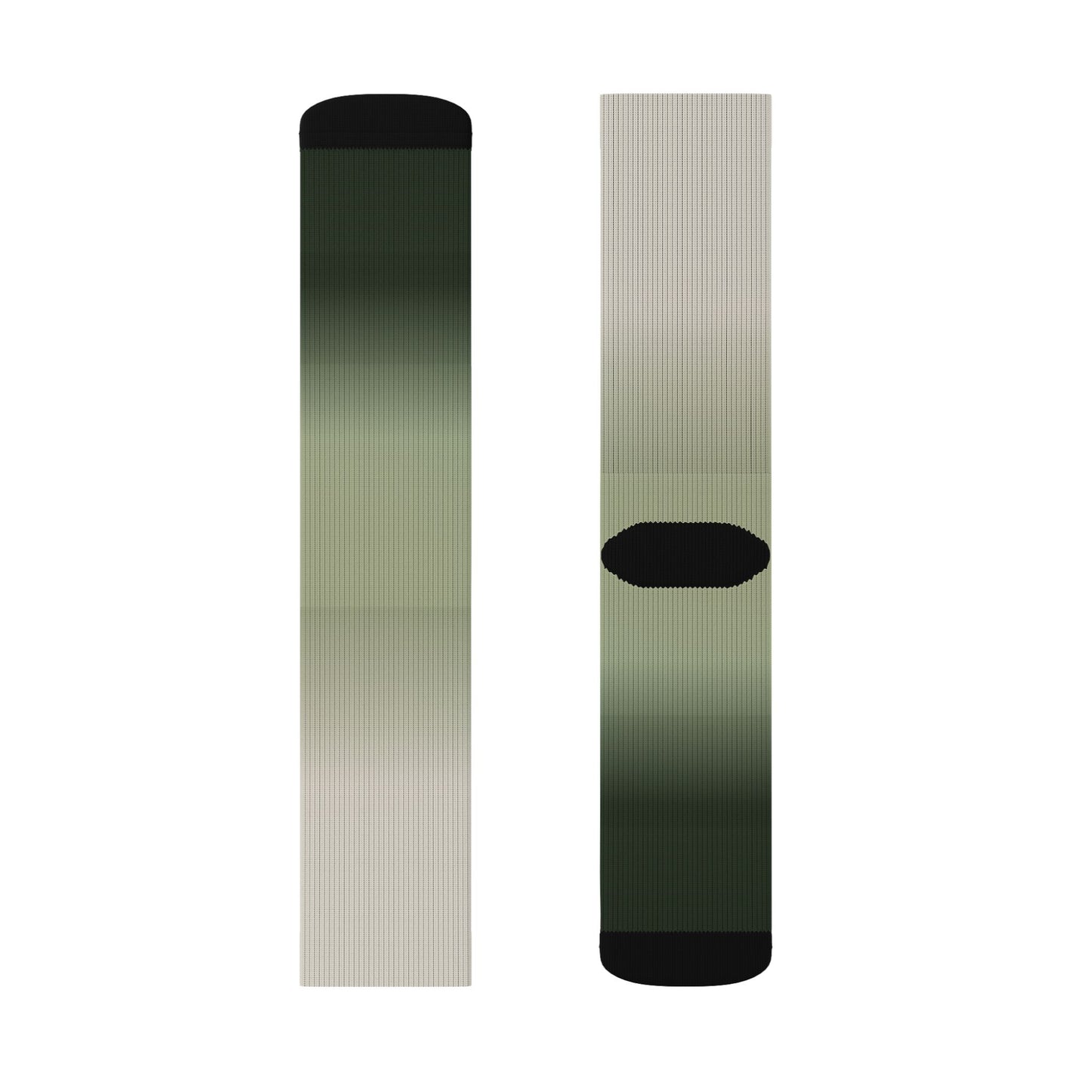 Green Ombre Gradient Socks | Sublimation Socks