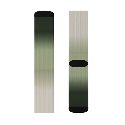 Green Ombre Gradient Socks | Sublimation Socks