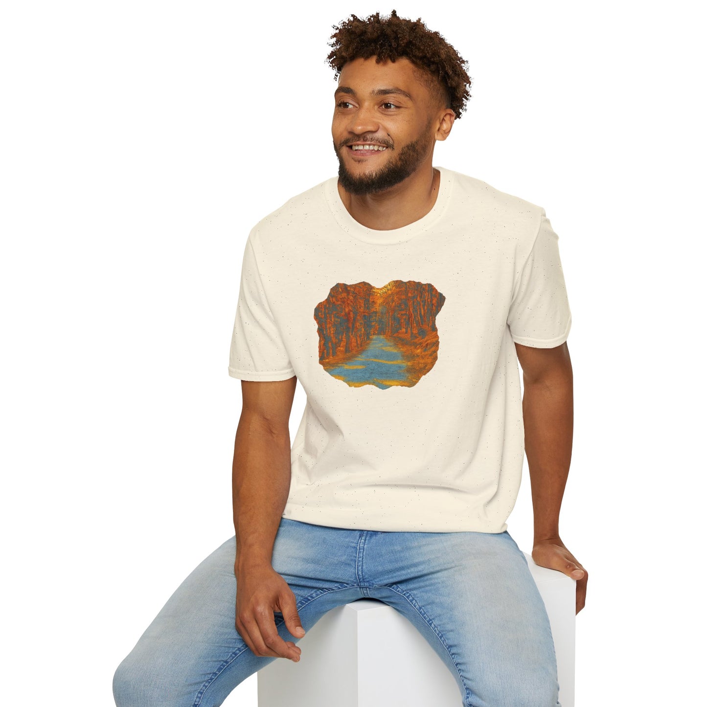 Autumn Pathway Unisex Softstyle T-Shirt, Cozy Fall Shirt, Nature Lover Tee, Scenic Route Top, Gift for Hikers, Casual Wear, Outdoor [...]