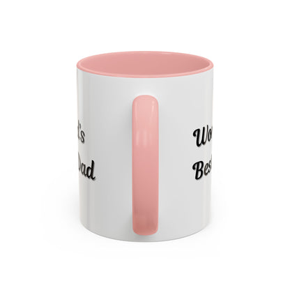 Father's Day Accent Mug, Best Dad Coffee Cup, Father's Day Gift, Novelty Mug, Ceramic Mug, Father's Day Present