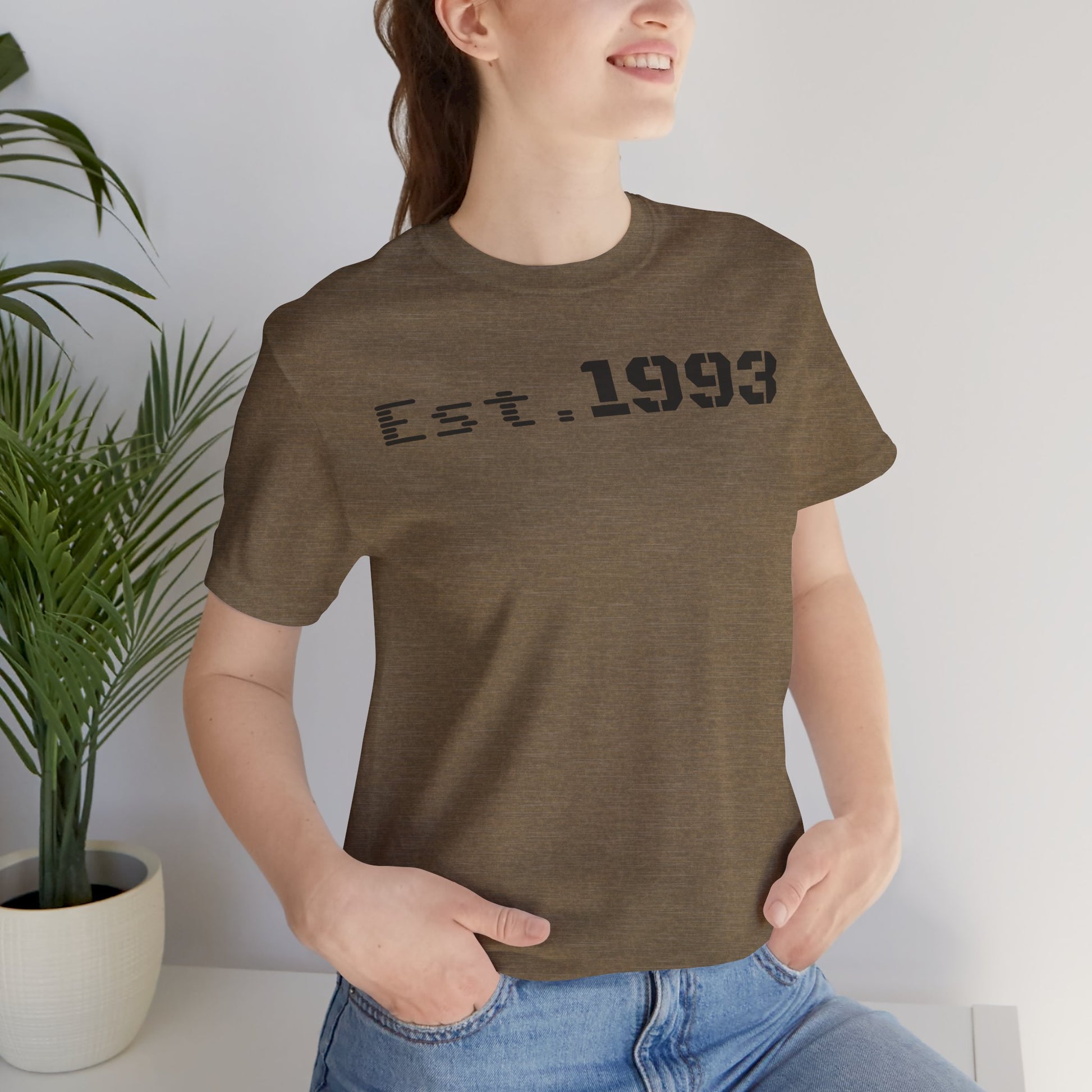 Est. 1993 Unisex Short Sleeve Tee - Perfect for Birthdays, Nostalgia, Casual Wear, Gifts, and Celebrations - TRV