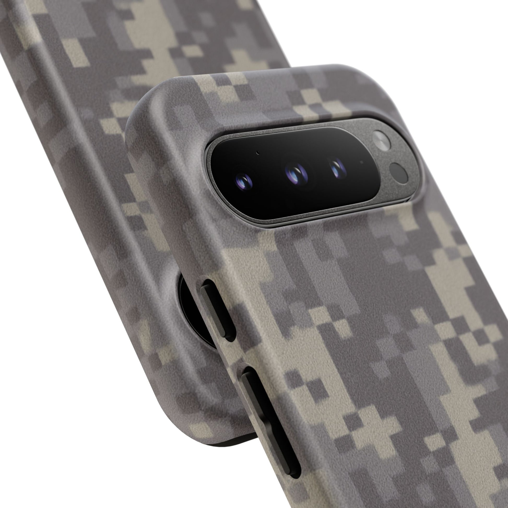 Rugged digital camouflage phone case by Printify, durable protective cover with tough digital camo design for smartphones.