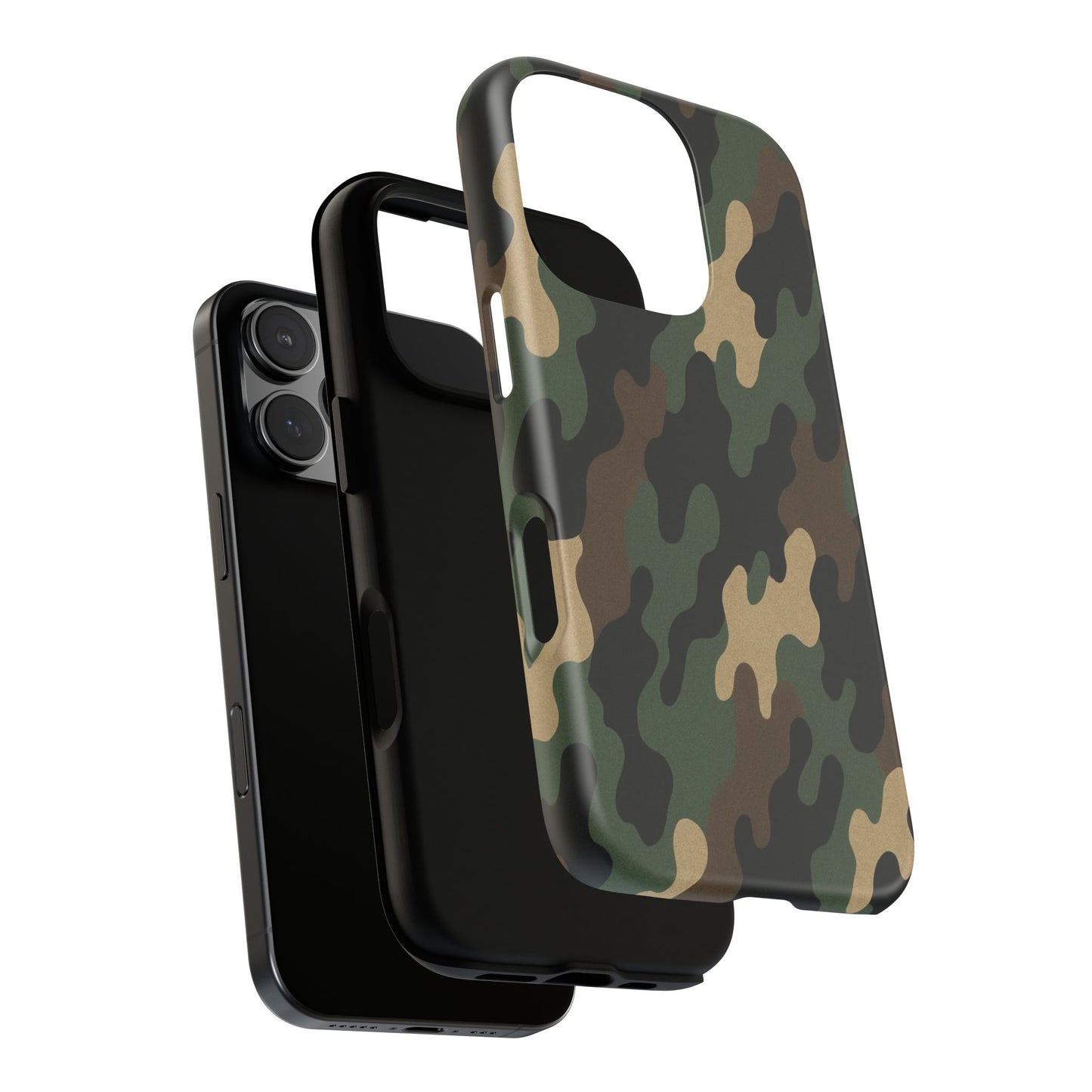 Camouflage Phone Case, Tough Cases, Military Style, Unique Phone Accessories, Gift for Him, Durable Phone Cover - TRV