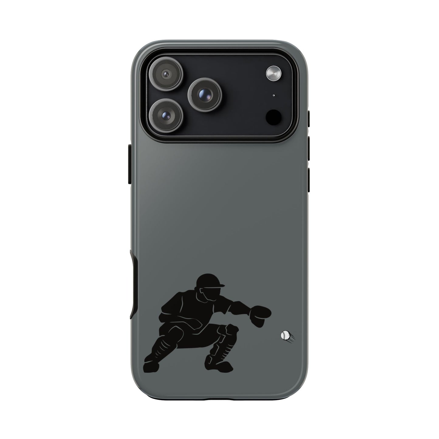 Baseball Catcher Phone Case, Sports Phone Accessory, Tough Cases, Gift for Athletes, Sports Fan Merchandise, Unique Design - TRV
