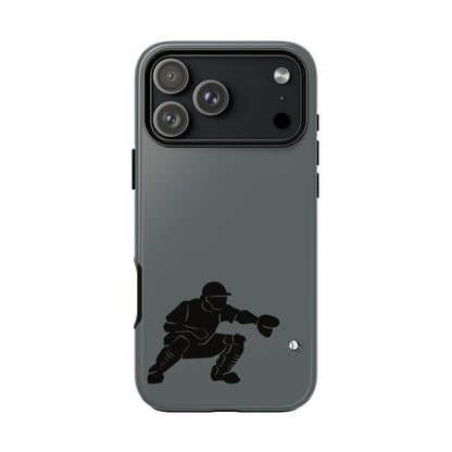 Baseball Catcher Phone Case, Sports Phone Accessory, Tough Cases, Gift for Athletes, Sports Fan Merchandise, Unique Design - TRV