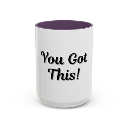 Inspirational Accent Coffee Mug - "You Got This!" - Perfect for Motivation & Gifts - TRV