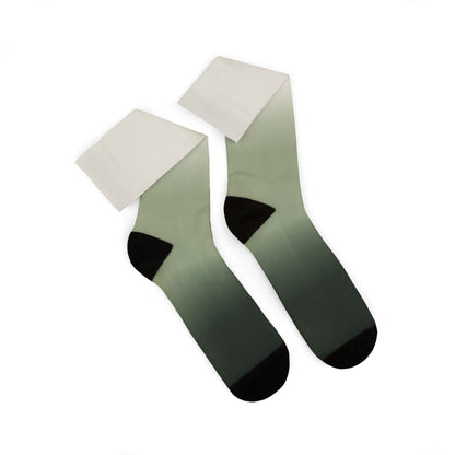 Green Ombre Gradient Socks | Sublimation Socks