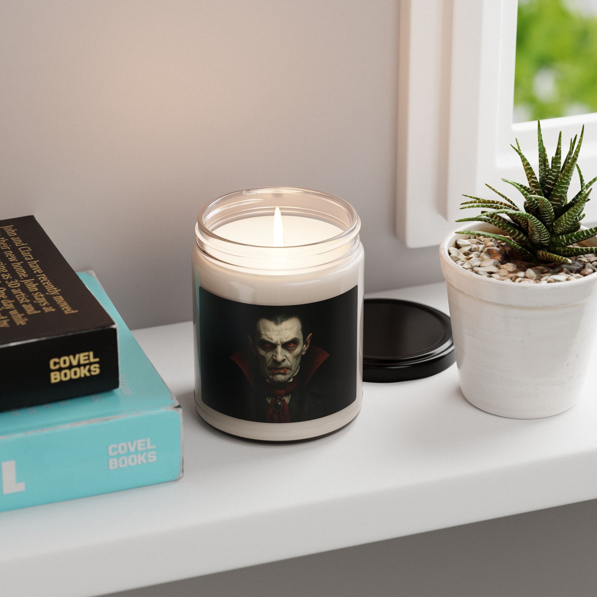 Vampire-Themed Scented Candle, Halloween Decor, Spooky Gift, Home Fragrance, Gothic Candle, Horror Night - TRV