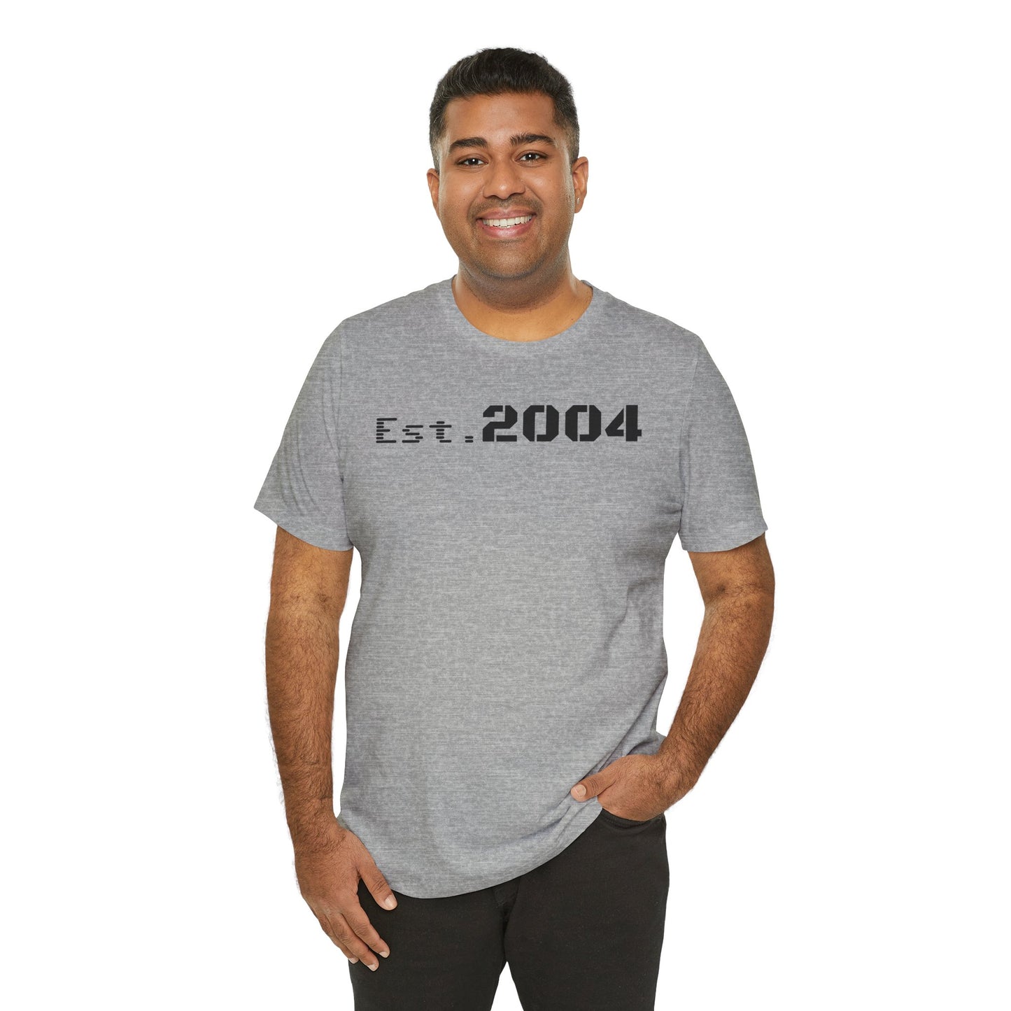 Est. 2004 Unisex Jersey Tee - Vintage Style Graphic Shirt, Casual Wear, Gift for Birthdays, Anniversaries, Celebrations