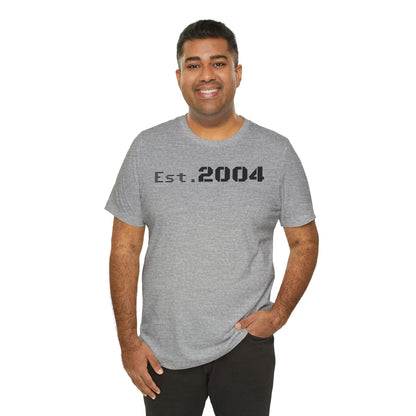Est. 2004 Unisex Jersey Tee - Vintage Style Graphic Shirt, Casual Wear, Gift for Birthdays, Anniversaries, Celebrations