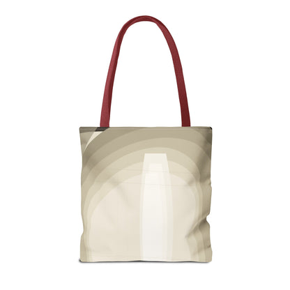 Neutral Abstract Light Beam Tote Bag | Minimalist Geometric Pattern