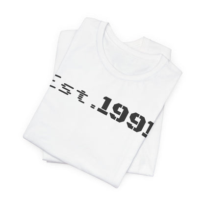 Unisex Vintage Est. 1991 Tee - Perfect Gift for Birthdays, Anniversaries, Throwback Fashion, Casual Wear, Milestone Celebrations