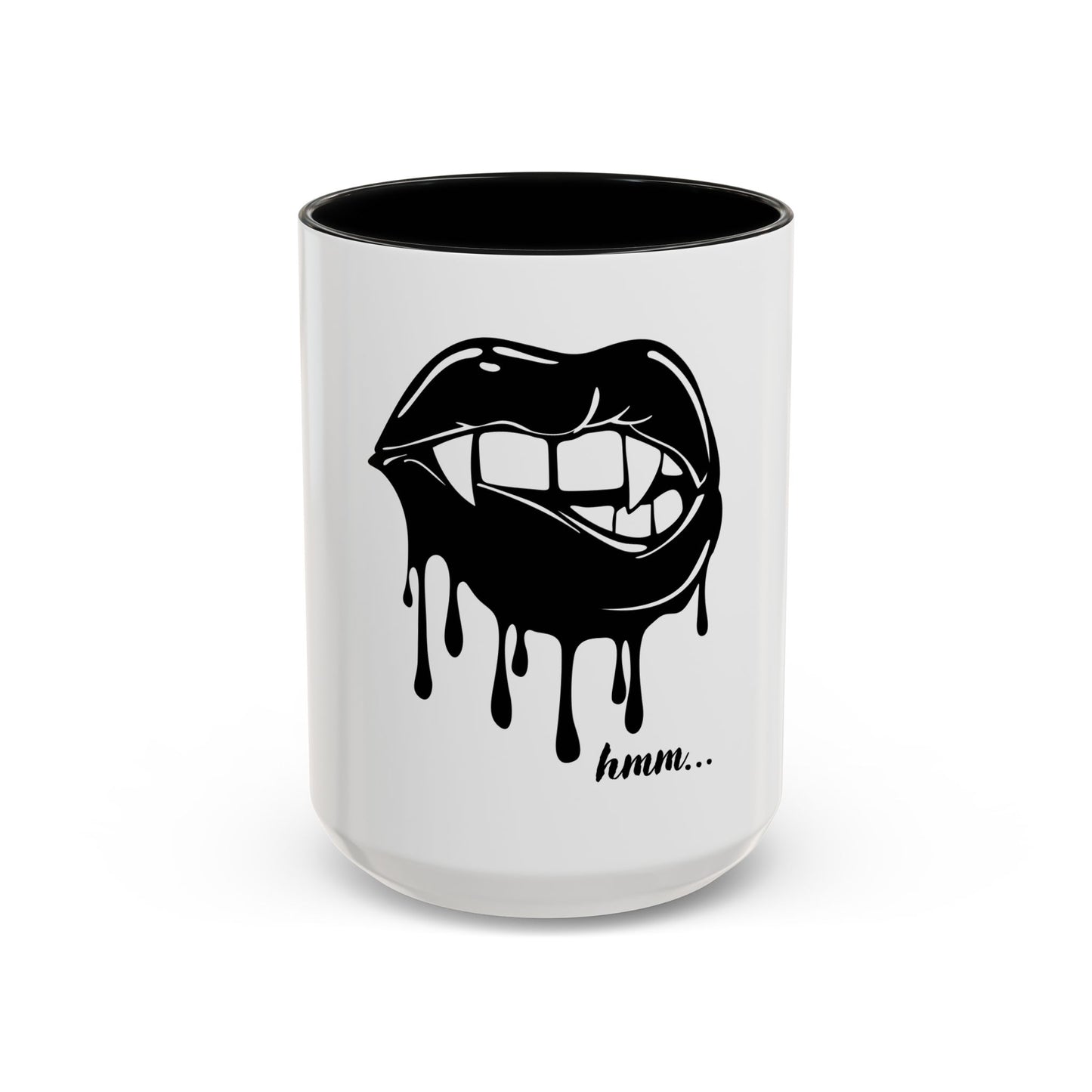 Vampire Lip Accent Coffee Mug - 11oz & 15oz - Unique Halloween Gift - TRV