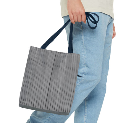 Stylish Gray Striped Tote Bag for Everyday Use - TRV