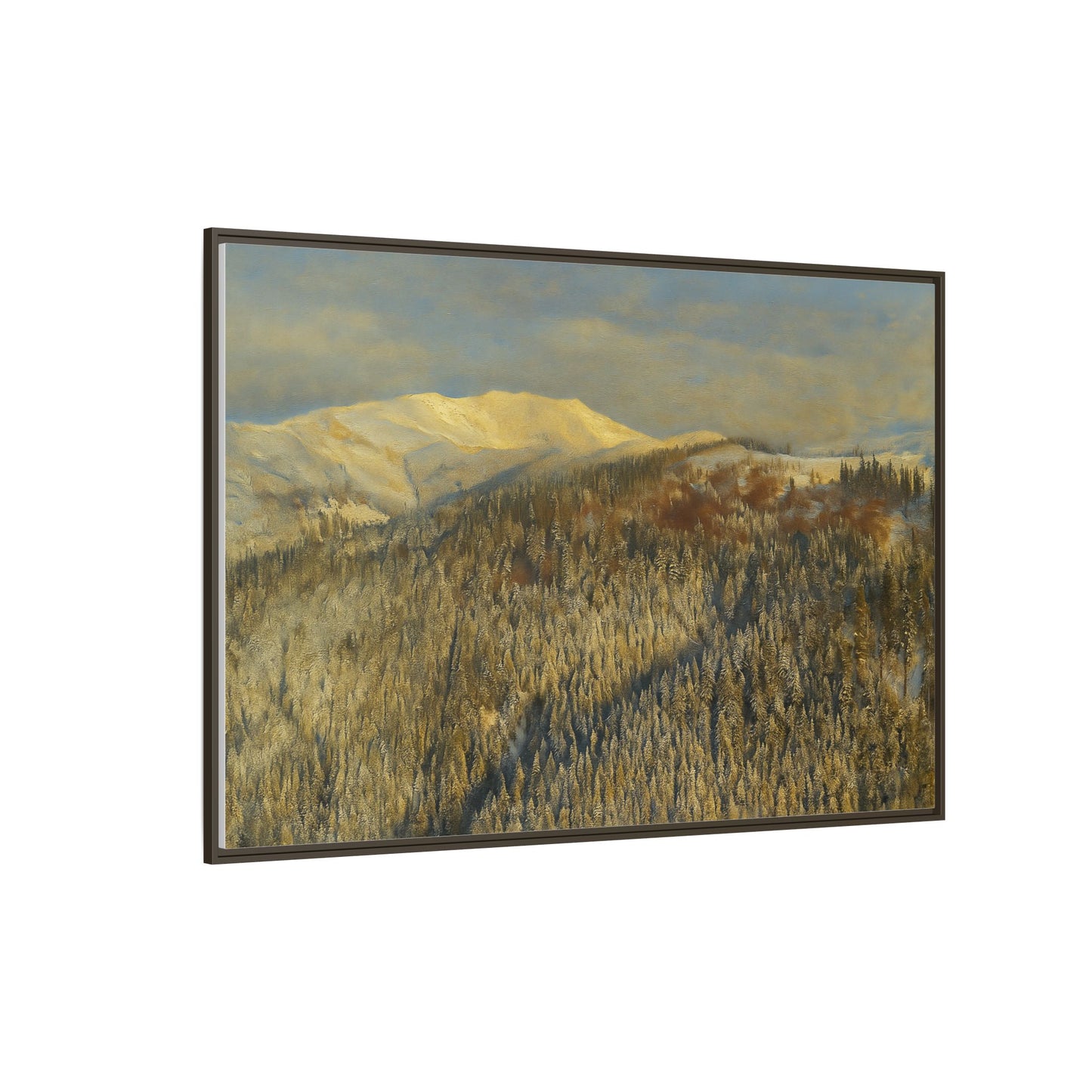 Framed Mountain Canvas Art, Perfect for Home Decor, Nature Wall Art, Gift for Nature Lovers, Cozy Atmosphere - TRV