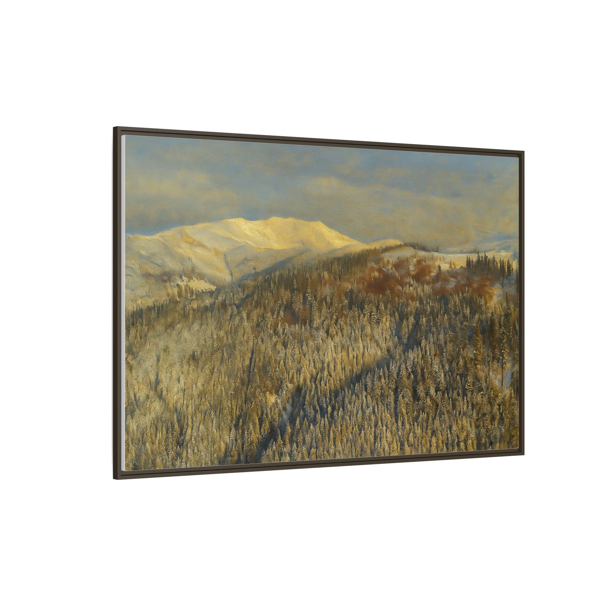 Framed Mountain Canvas Art, Perfect for Home Decor, Nature Wall Art, Gift for Nature Lovers, Cozy Atmosphere - TRV