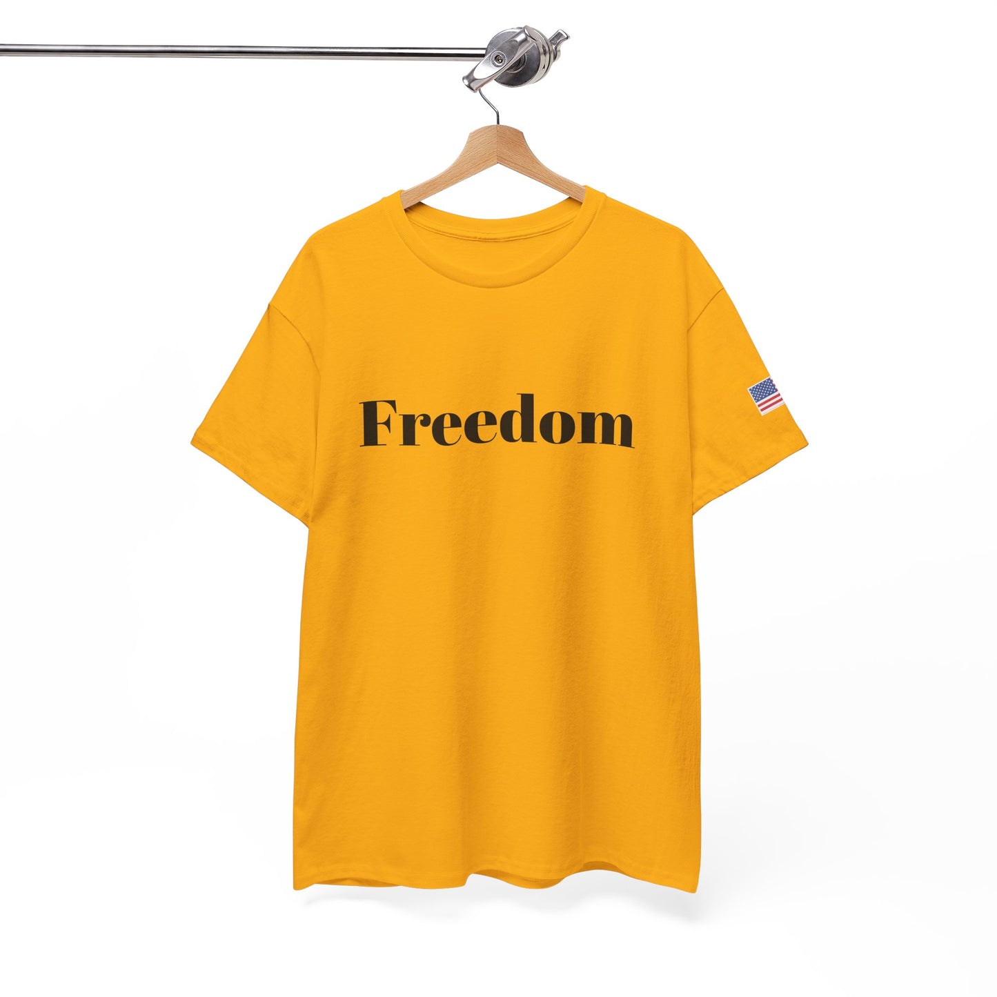 Freedom script tee | T-Shirt, American flag sleeve - TRV