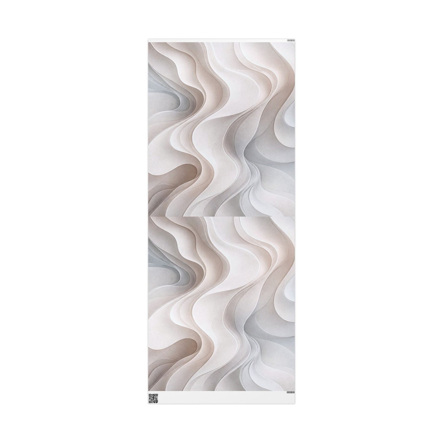 Marble Wave Wrapping Paper Roll — Neutral Abstract Gift Wrap