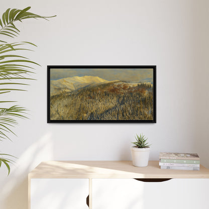 Framed Mountain Canvas Art, Perfect for Home Decor, Nature Wall Art, Gift for Nature Lovers, Cozy Atmosphere - TRV