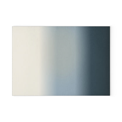 Neutral Gradient Ombre Glass Cutting Board | Blue Gray Kitchen Countertop