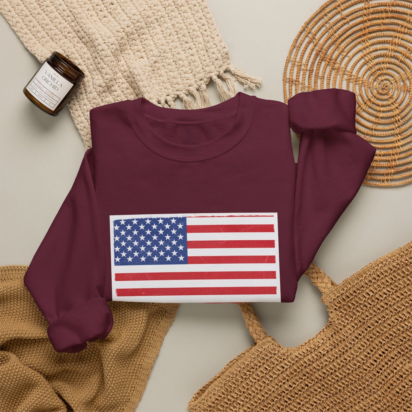 American Flag Unisex Crewneck Sweatshirt | Cozy Patriotic Sweater | Perfect for Independence Day, Casual Wear, Gifts for Him/Her, [...]