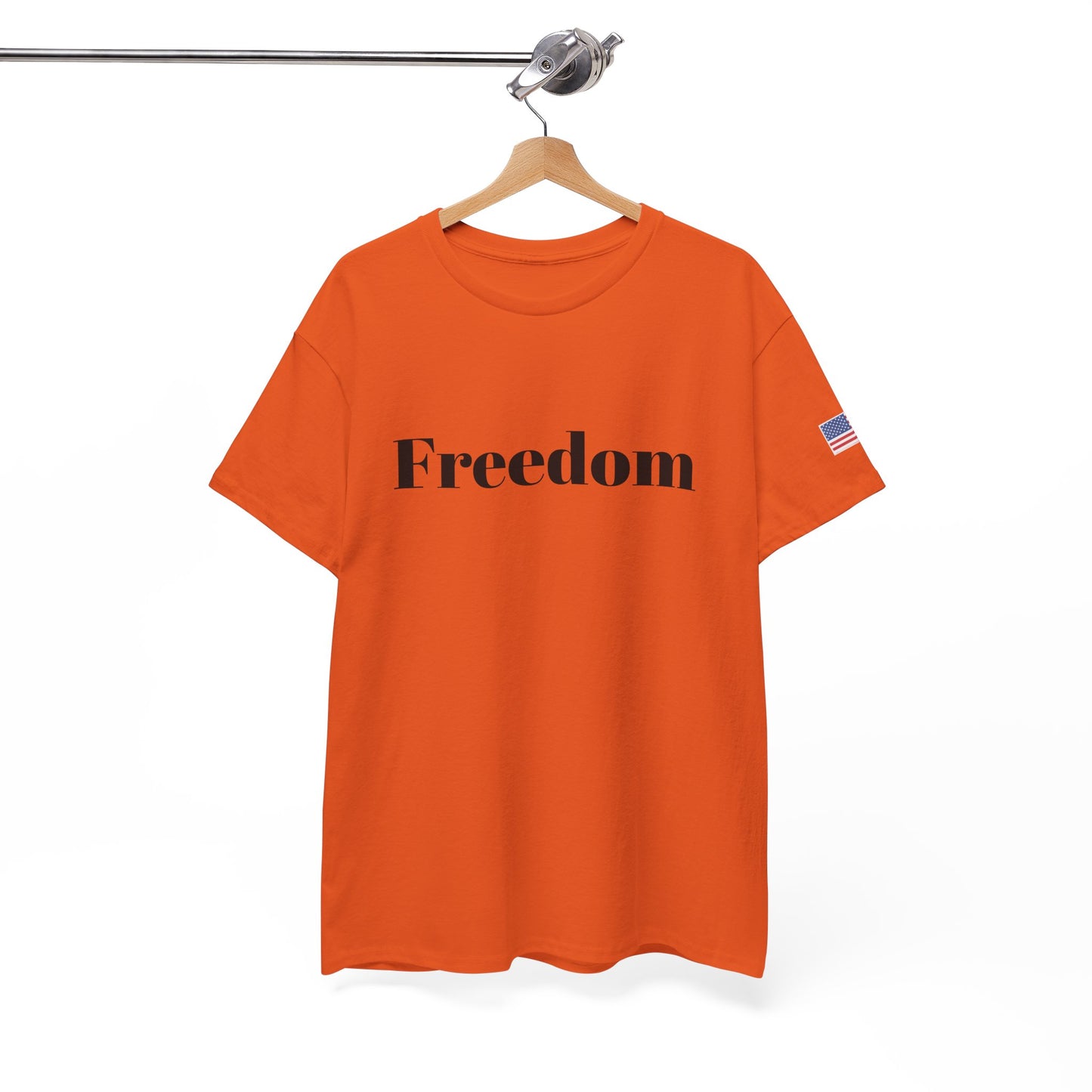 Freedom script tee | T-Shirt, American flag sleeve - TRV