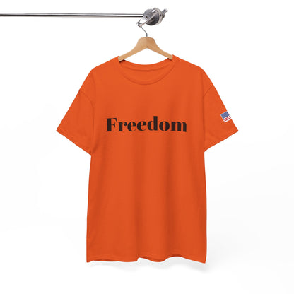 Freedom script tee | T-Shirt, American flag sleeve - TRV