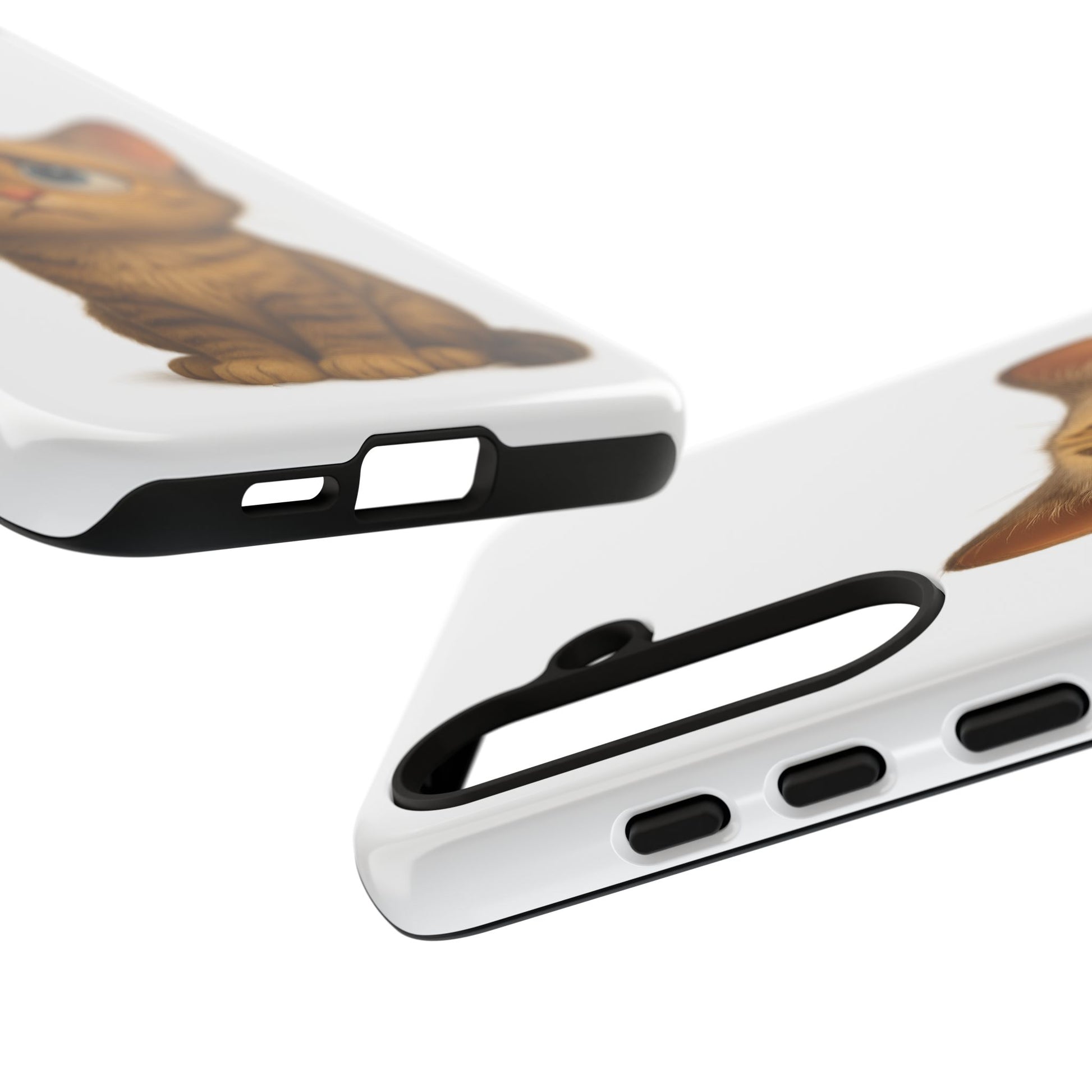 Cute Cat Phone Case, Funny Kitty Case, Animal Lover Gift, Cat Lover Accessory, Unique Cat Design Case, Pet Mom Gift - TRV