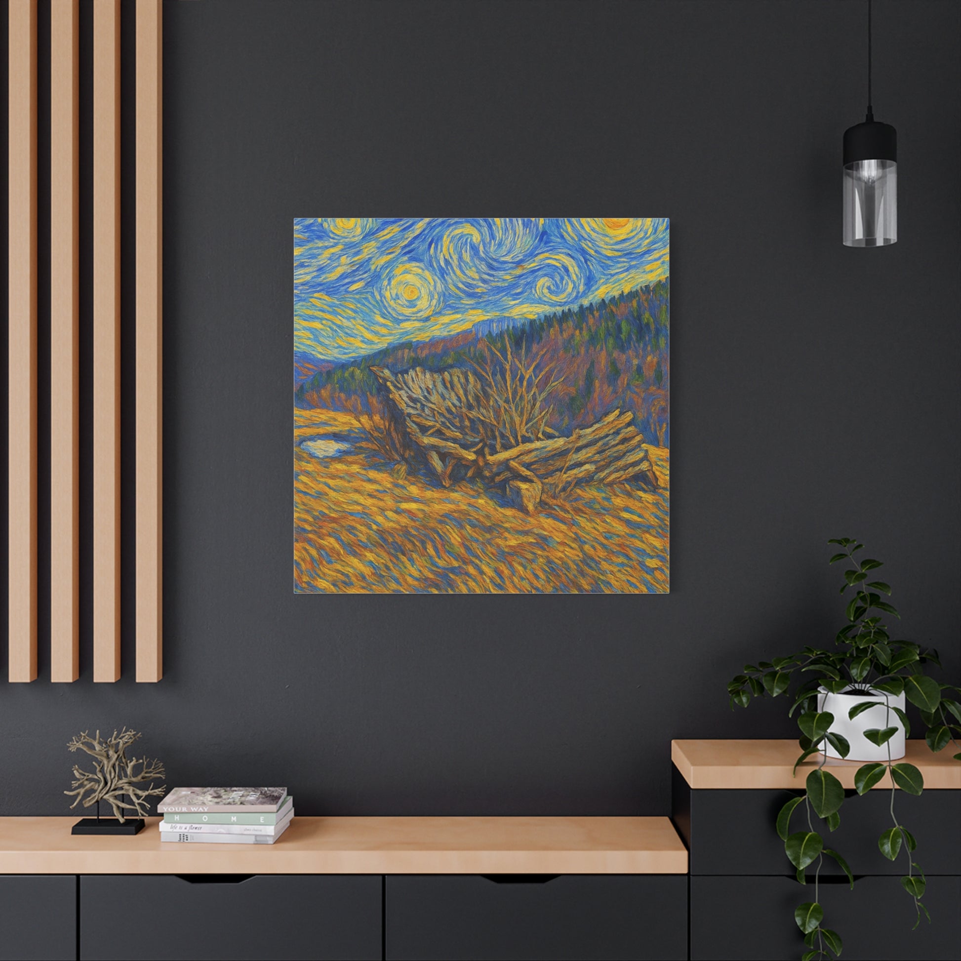 Artistic Van Gogh Style Canvas Wall Art, Nature Inspired Decor, Home Aesthetic, Gift for Art Lovers, Gallery Wall Piece, Living Room Decor, [...] - TRV