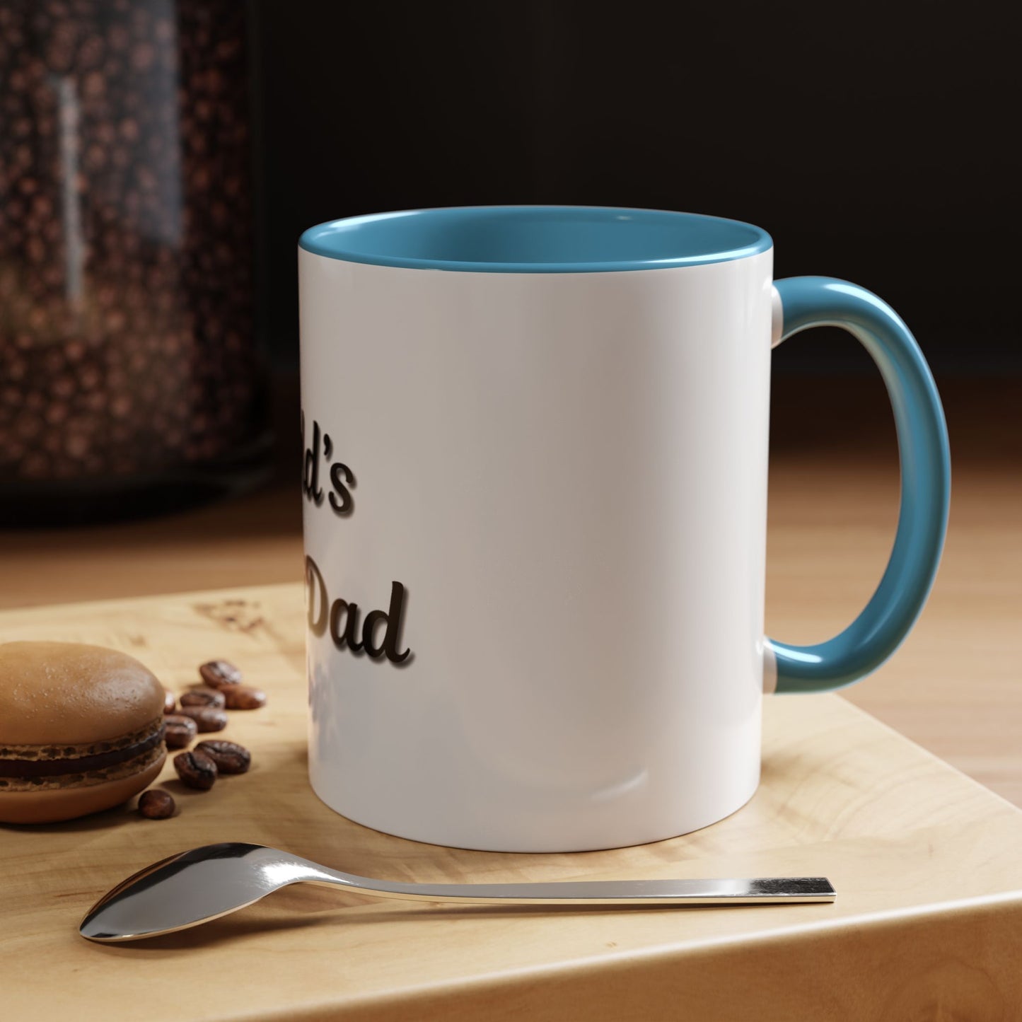 World's Best Dad Accent Coffee Mug - Perfect Gift for Father's Day - TRV