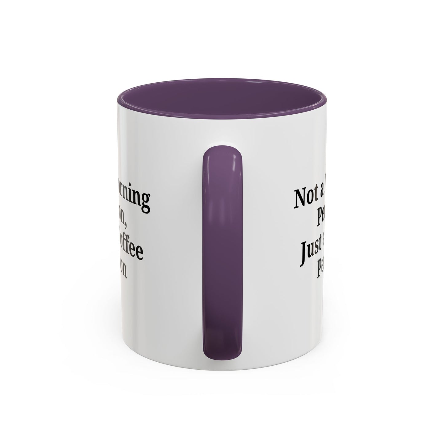 Coffee Lover's Accent Mug, Perfect for Gifting, Home Office Decor, Not a Morning Person, Coffee Enthusiast, Funny Coffee Mug - TRV