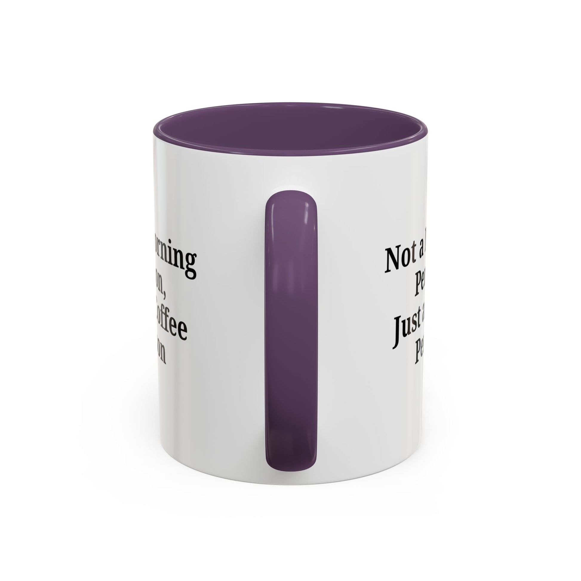 Coffee Lover's Accent Mug, Perfect for Gifting, Home Office Decor, Not a Morning Person, Coffee Enthusiast, Funny Coffee Mug - TRV