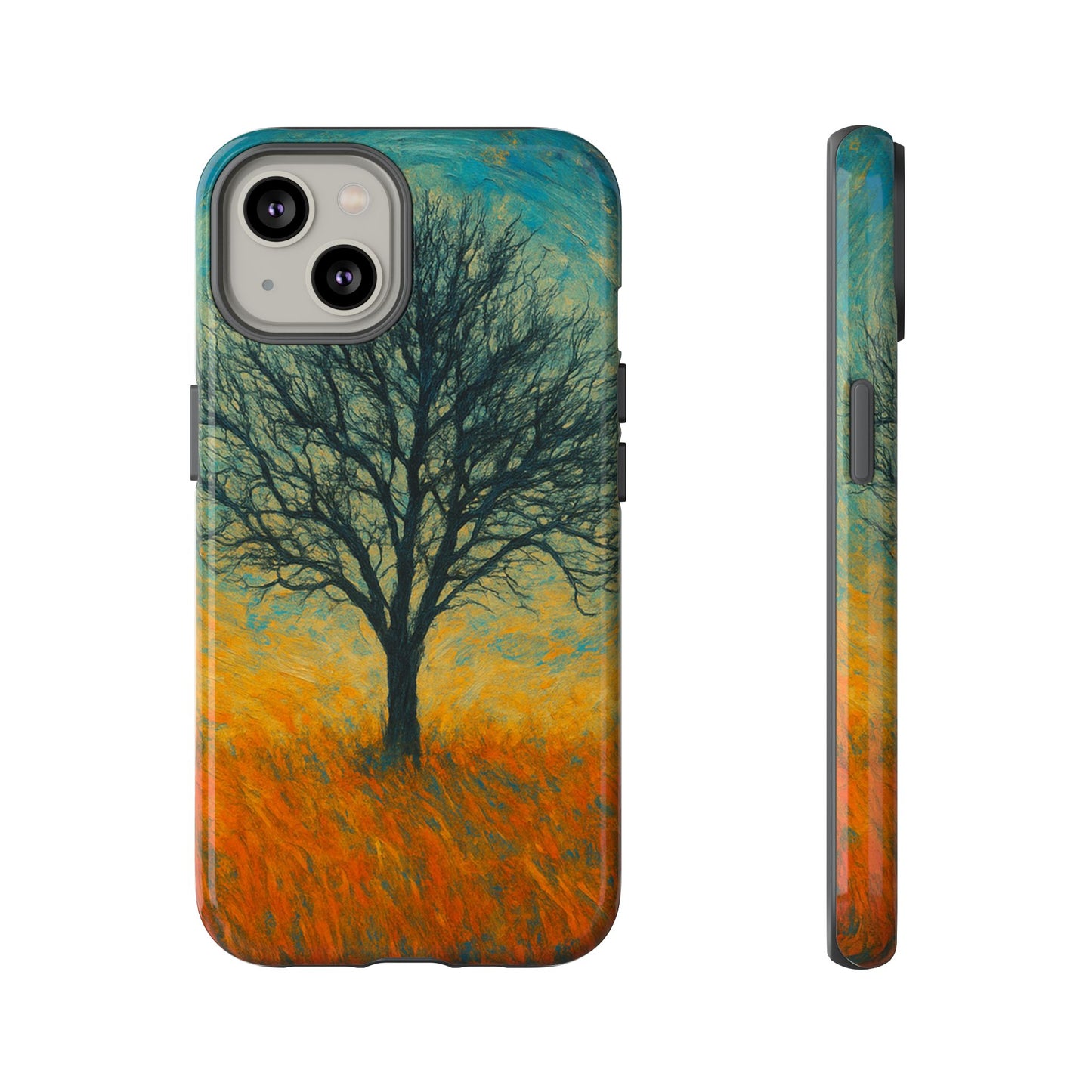 Artistic Phone Case with Tree Design, Nature Lover Gift, Unique Phone Cover, Holiday Present, Eco-friendly Tech Accessories - TRV