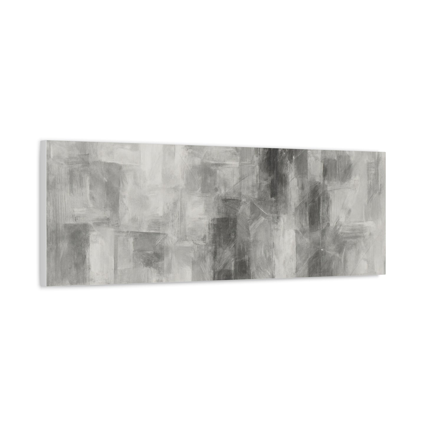Abstract Grey Canvas Wall Art, Modern Home Decor, Minimalist Artwork, Living Room Accent, Contemporary Art Piece - TRV