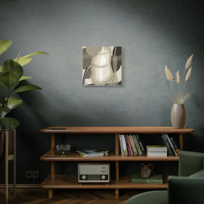 Abstract Neutral Pear Still Life Canvas