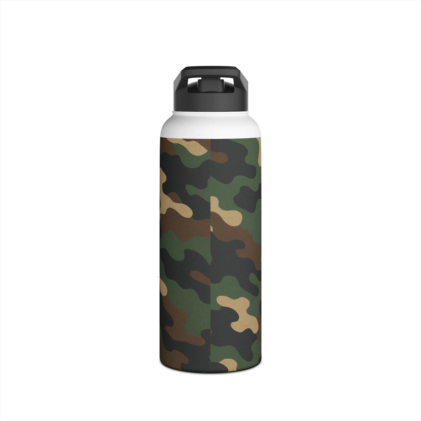 Camo Stainless Steel Water Bottle — Insulated Outdoor Bottle