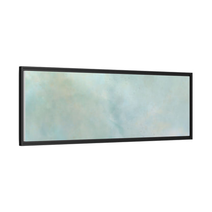 Soft abstract pastel watercolor on matte canvas, featuring gentle hues and artistic brushstrokes from Printify.