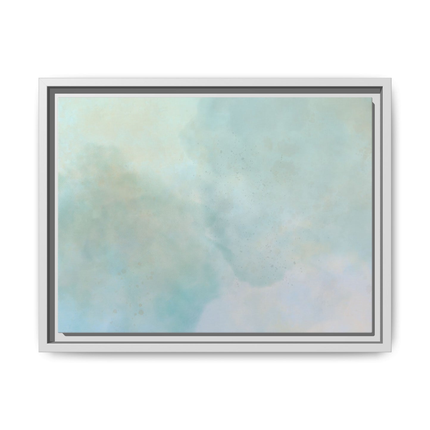 Soft Abstract Pastel Watercolor Matte Canvas
