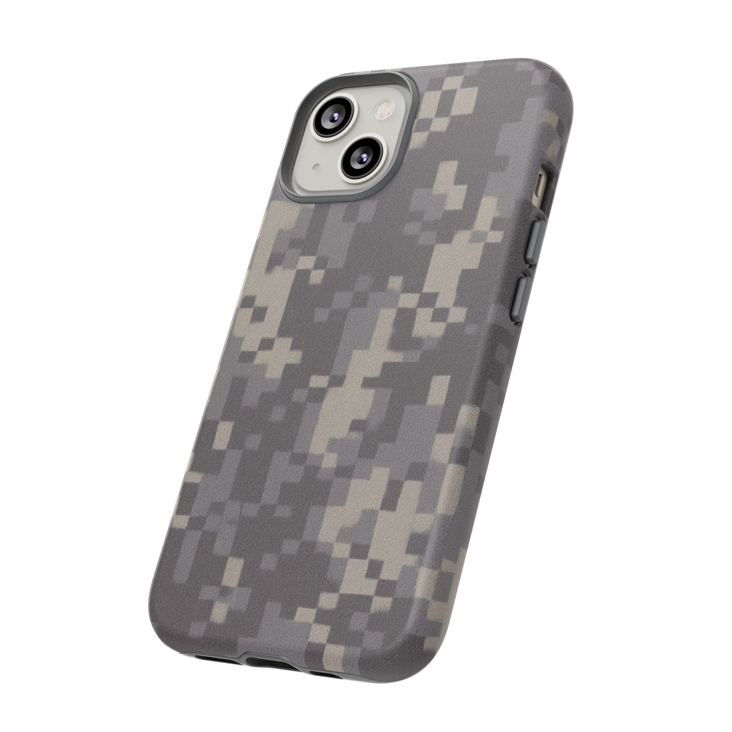 Digital camouflage tough phone case by Printify, rugged protective cover with camouflage pattern for smartphones.