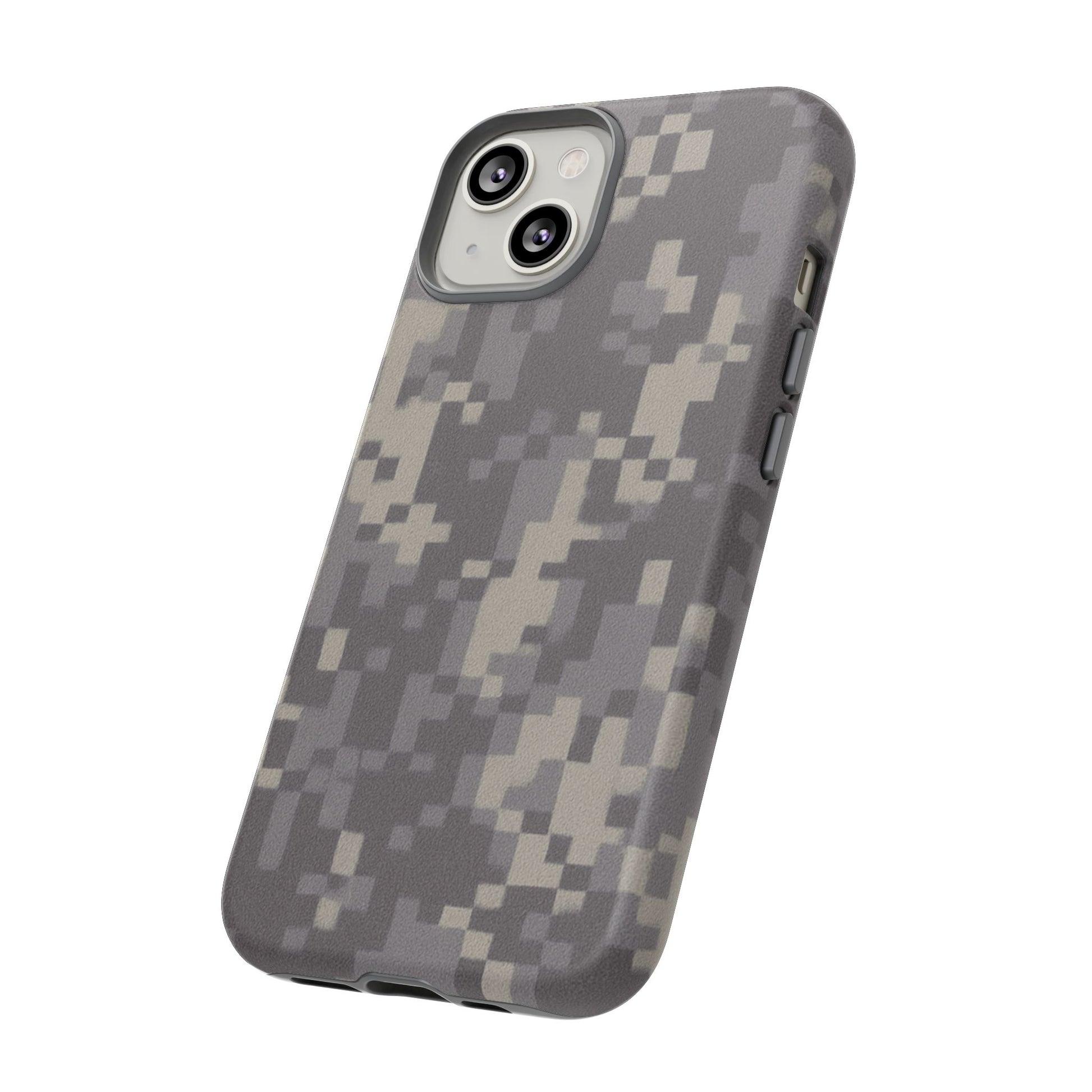 Digital camouflage tough phone case by Printify, rugged protective cover with camouflage pattern for smartphones.