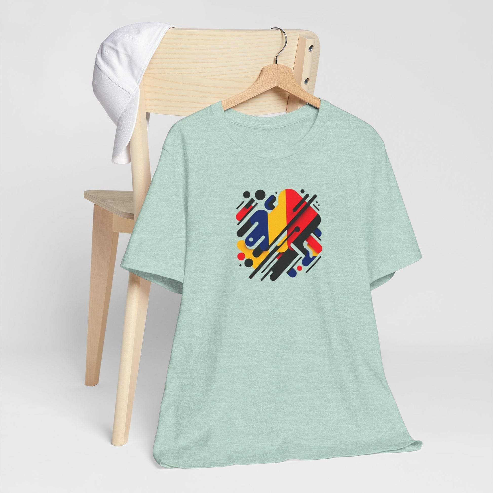 Artistic Heart Unisex Jersey Tee - Vibrant Graphic Tee, Casual Wear, Gift for Art Lovers, Birthday Surprise, Everyday Comfort - TRV