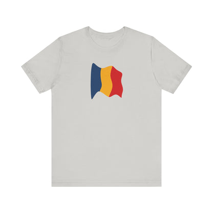 Romanian Flag Unisex Short Sleeve Tee, Casual Shirt, Travel T-Shirt, Gift for Romanians, Summer Outfit, Everyday Wear