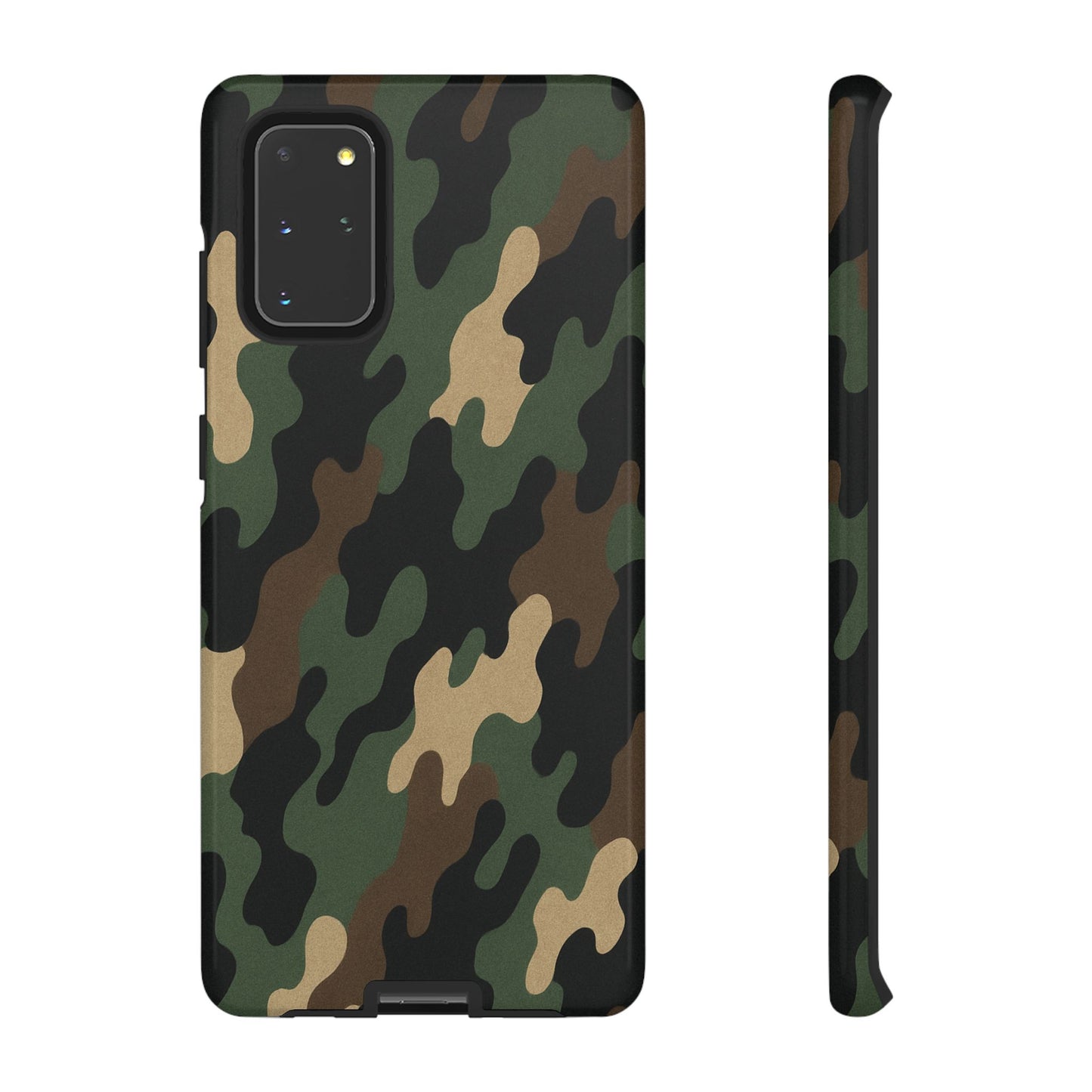 Camouflage tough phone case by Printify, rugged protective cover with camo design for durable smartphone protection.