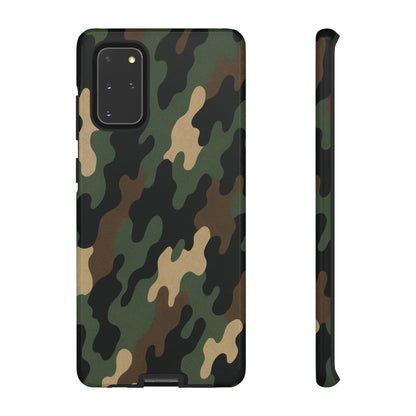 Camouflage tough phone case by Printify, rugged protective cover with camo design for durable smartphone protection.