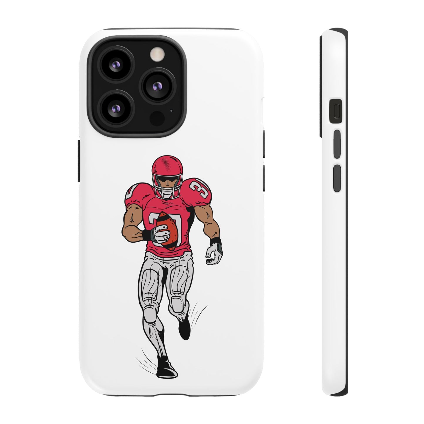 Football Player Tough Case, Sports Phone Cover, Athlete Gift, Tough Phone Case, Fall Sports, Football Lover's Accessory - TRV